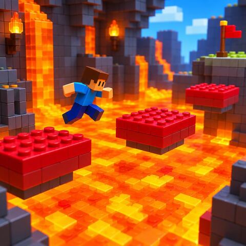 Obstacle course game scene